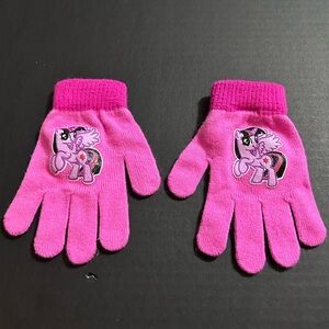 MY LITTLE PONY MLP  YOUNG PINK KNIT  GLOVES